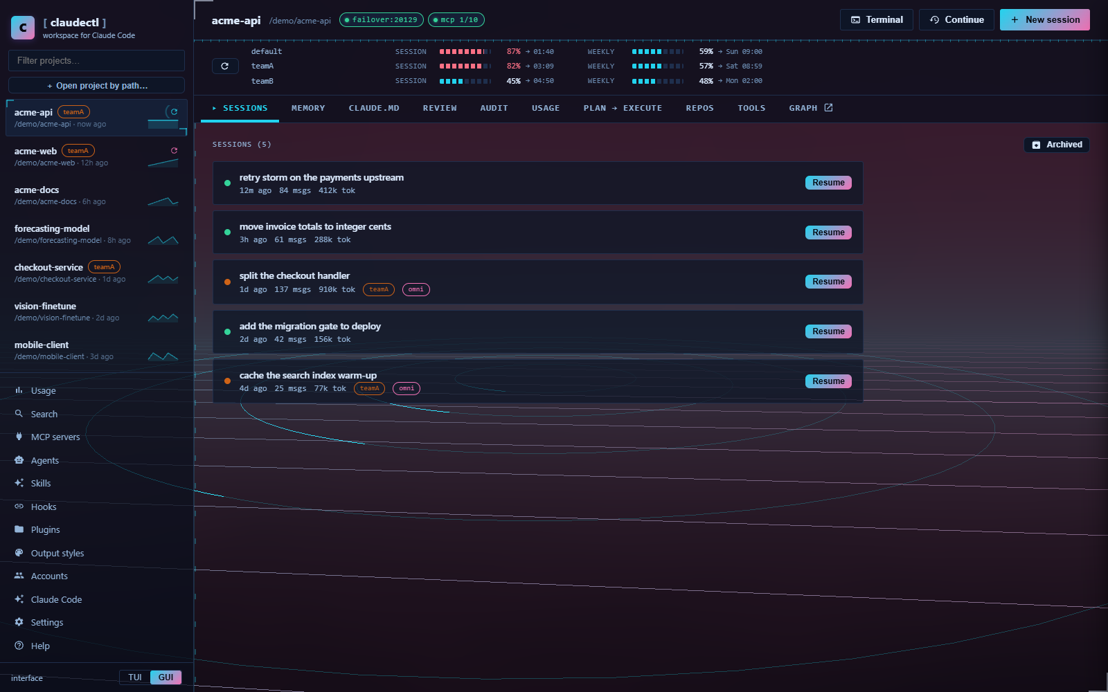Desktop GUI